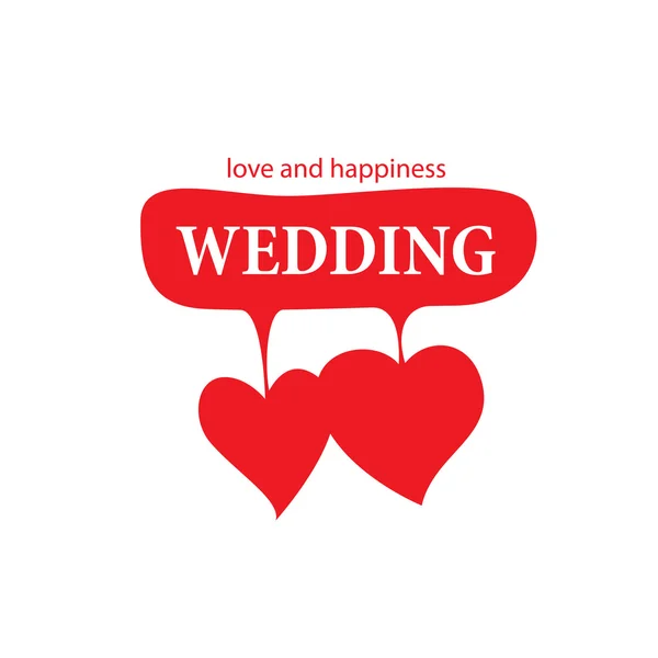 Logo vectoriel mariage — Image vectorielle