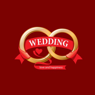 vektör logo düğün