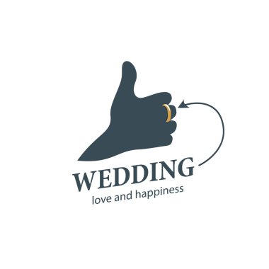 vektör logo düğün