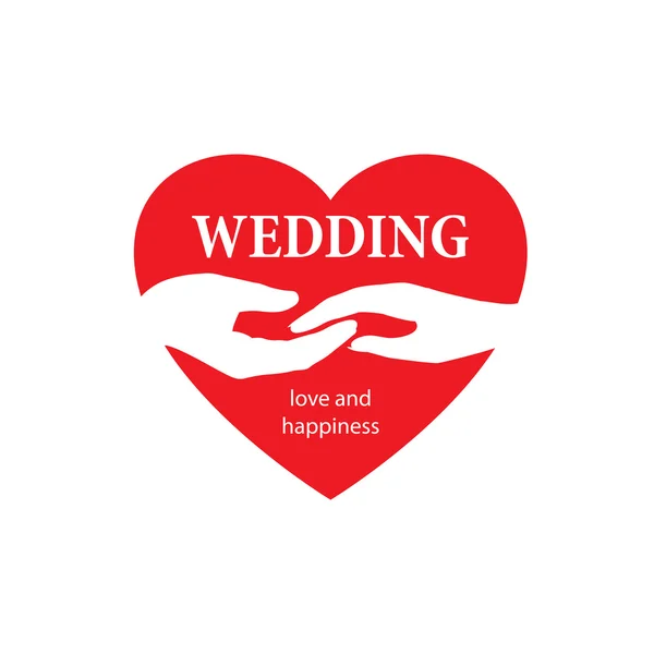 Vektor-Logo Hochzeit — Stockvektor