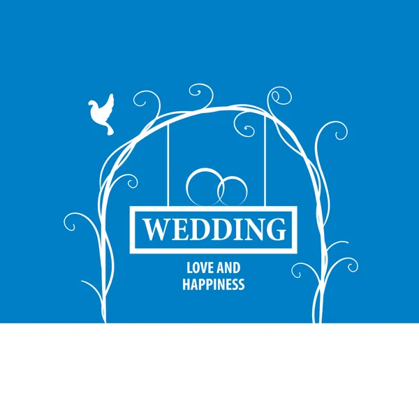 Vektor-Logo Hochzeit — Stockvektor