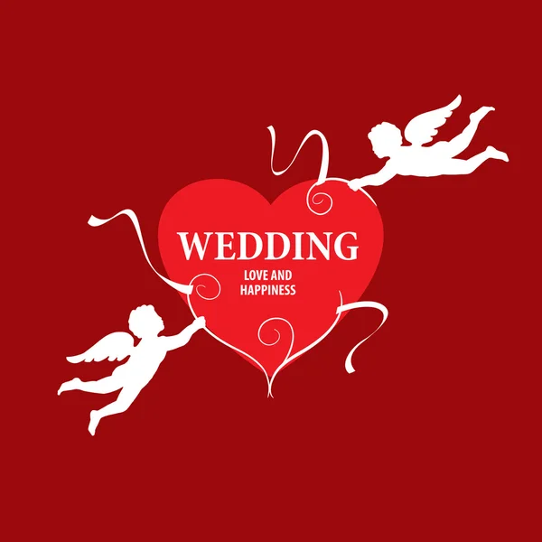 Vektor-Logo Hochzeit — Stockvektor