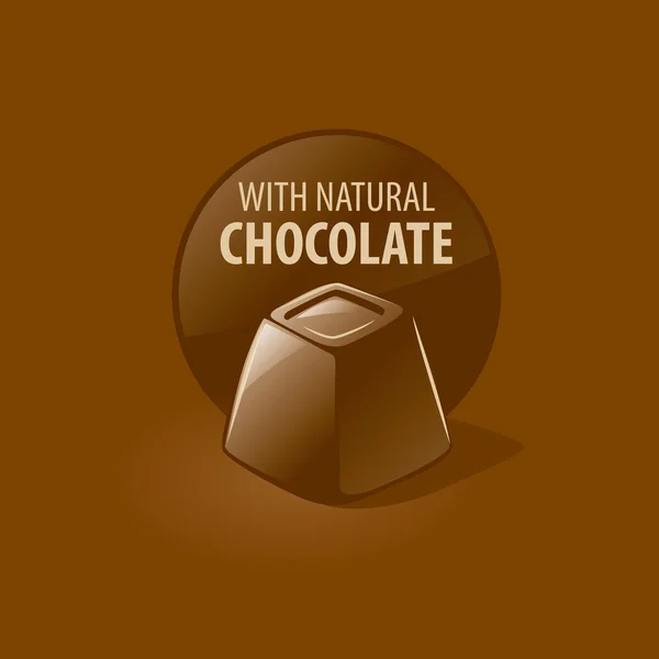 Vector logo chocolate — Stock Vector