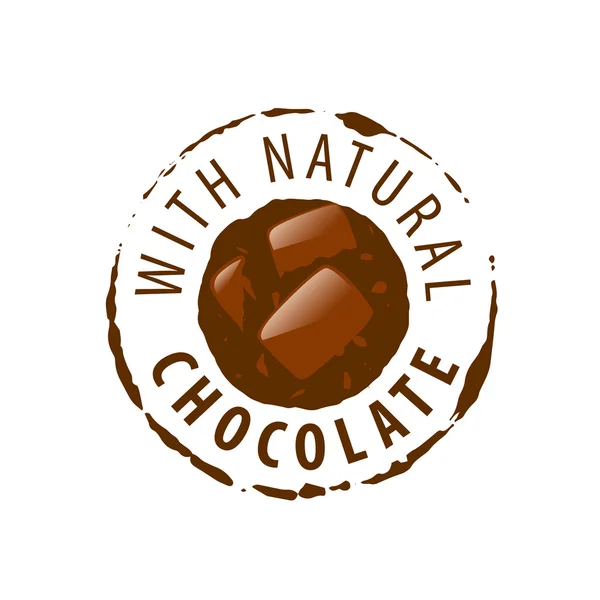 Vector logo de chocolate — Vector de stock