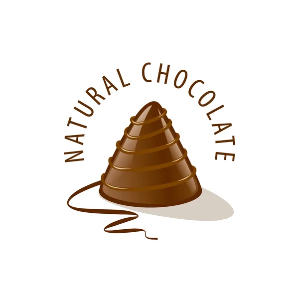 Vector logo de chocolate — Vector de stock