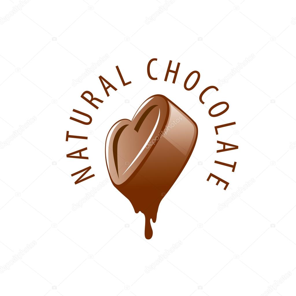 Template logo chocolate and sweets. Vector illustration