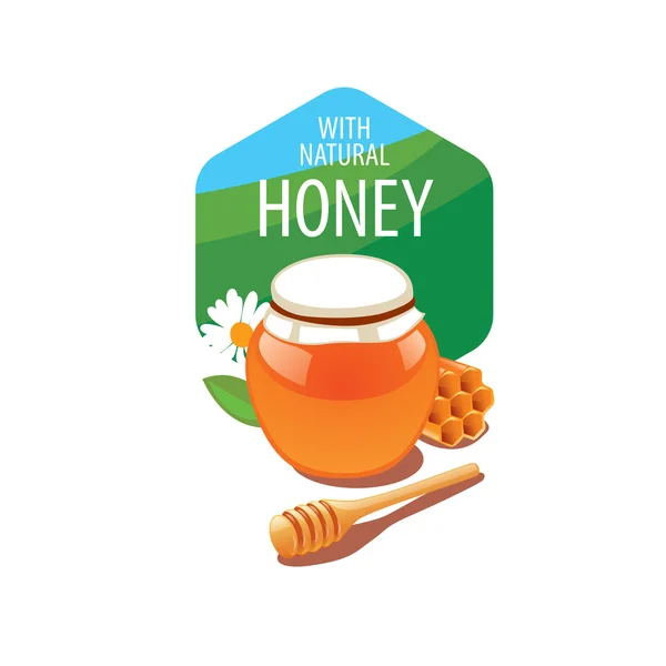 Vector honey logo — Stock Vector