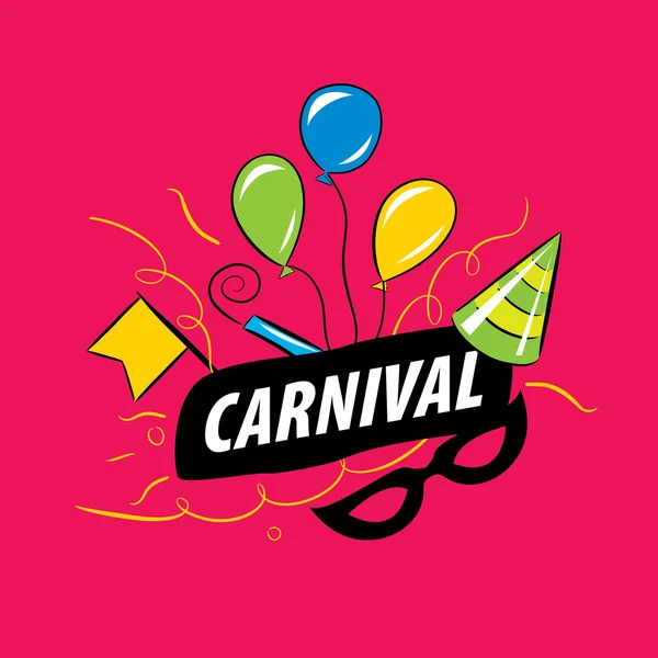 Logotipo do vetor de carnaval — Vetor de Stock