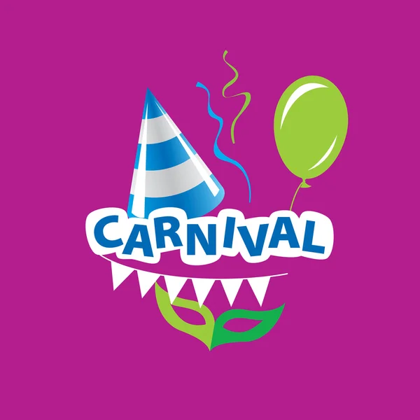 Logotipo do vetor de carnaval — Vetor de Stock