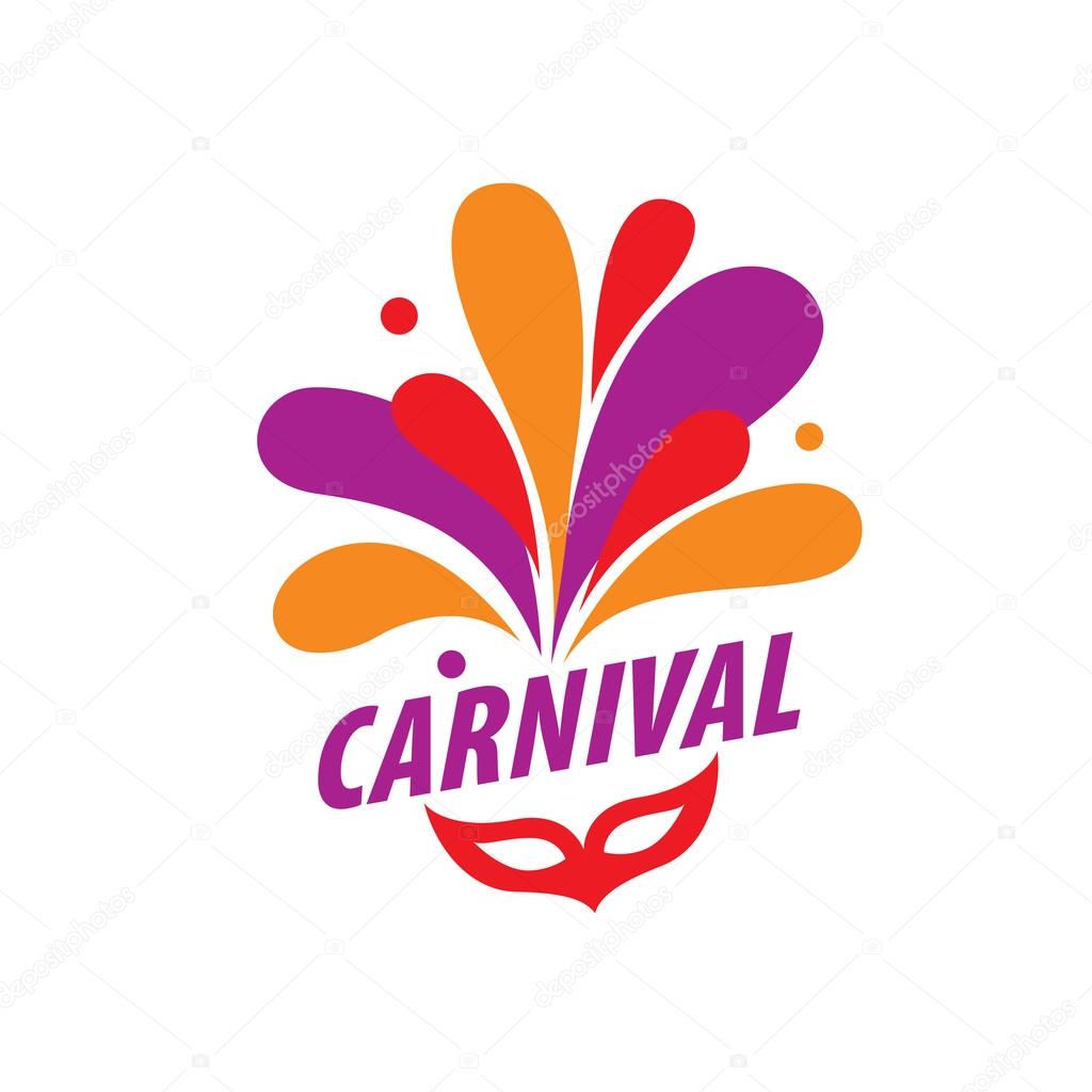 Abstract logo template carnival or festival. Vector illustration