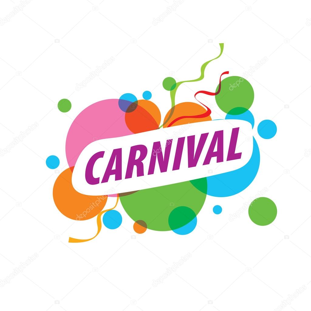 Abstract logo template carnival or festival. Vector illustration