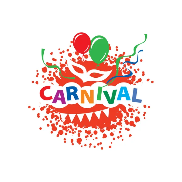 Logotipo do vetor de carnaval —  Vetores de Stock