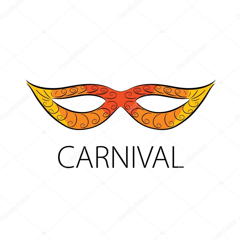 Abstract logo template carnival or festival. Vector illustration