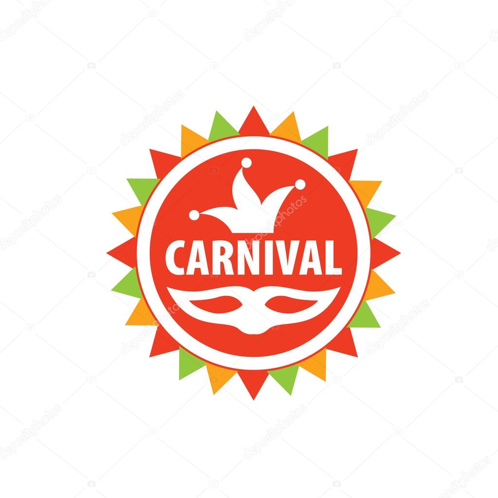 Abstract logo template carnival or festival. Vector illustration