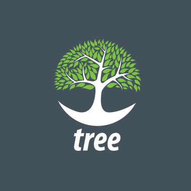 vektör logo ağaç