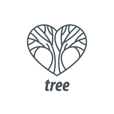vektör logo ağaç