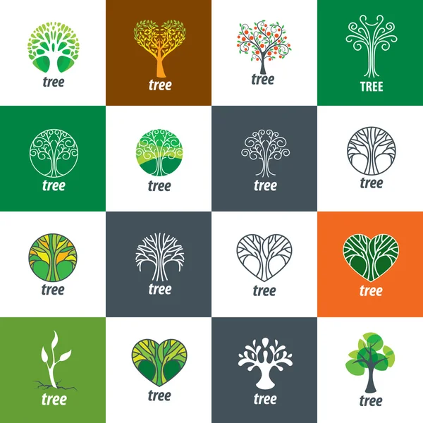 Arbre logo vectoriel — Image vectorielle