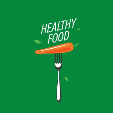 vektör logo sağlıklı beslenme