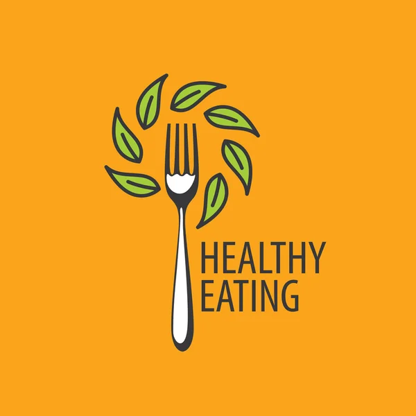 Vektör logo sağlıklı beslenme — Stok Vektör