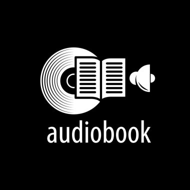 Audiobook. Vektör logo şablonu