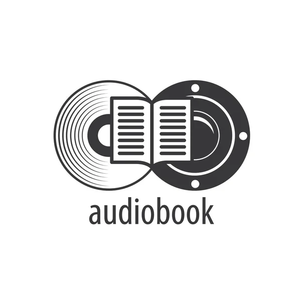 Audiolibro. Plantilla de logotipo vectorial — Archivo Imágenes Vectoriales