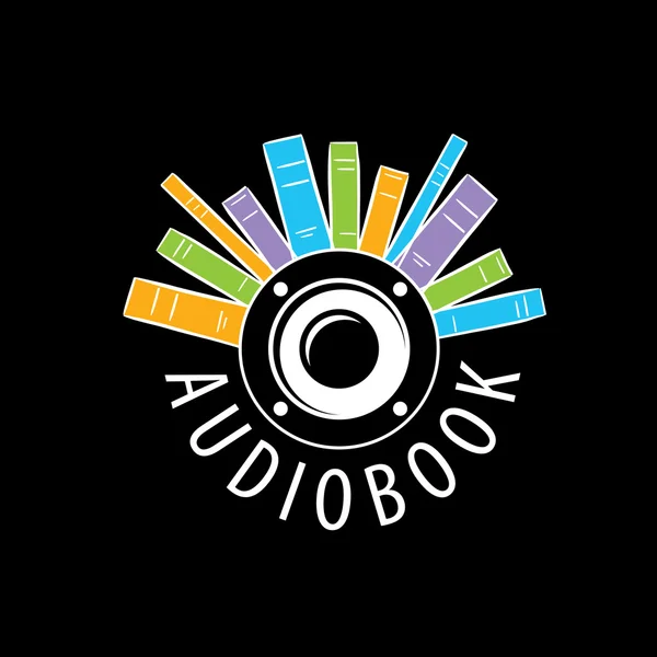 Audiobook. Πρότυπο λογότυπο του φορέα — Διανυσματικό Αρχείο