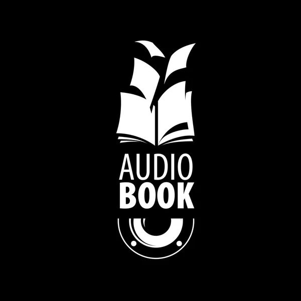 Audiolibro. Modello logo vettoriale — Vettoriale Stock