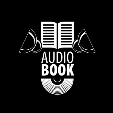 Audiobook. Vektör logo şablonu
