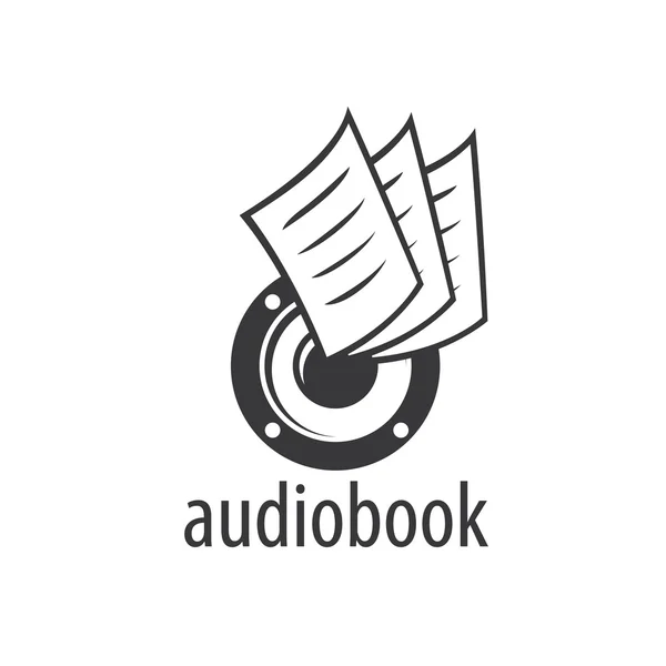 Audioboek. Vector logo sjabloon — Stockvector