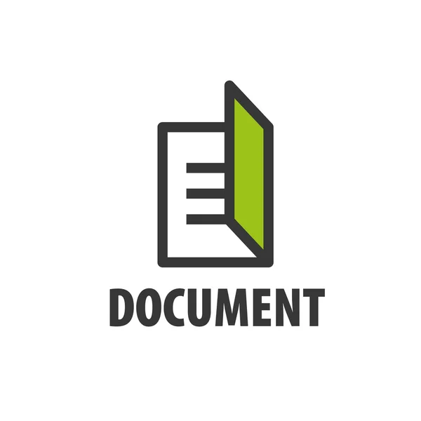 Vector logo document — Stock Vector