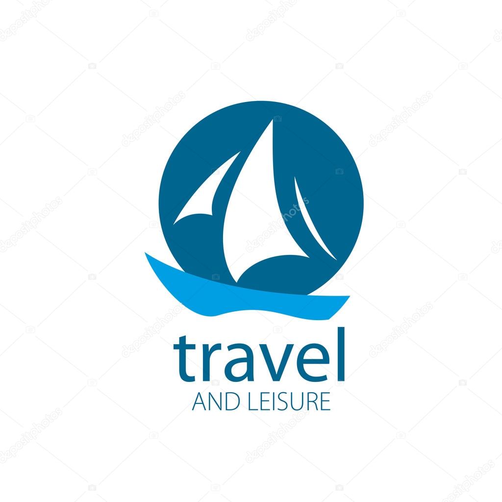 Template Vector Yacht logo. Illustration for travel and leisure