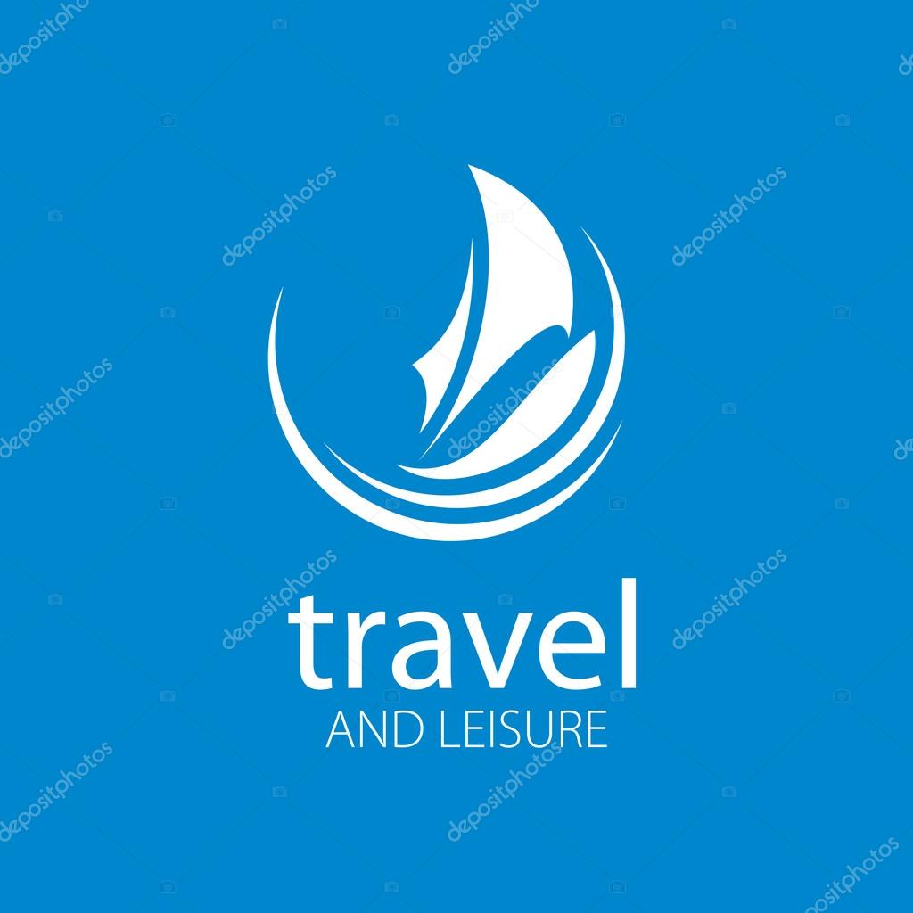 Template Vector Yacht logo. Illustration for travel and leisure