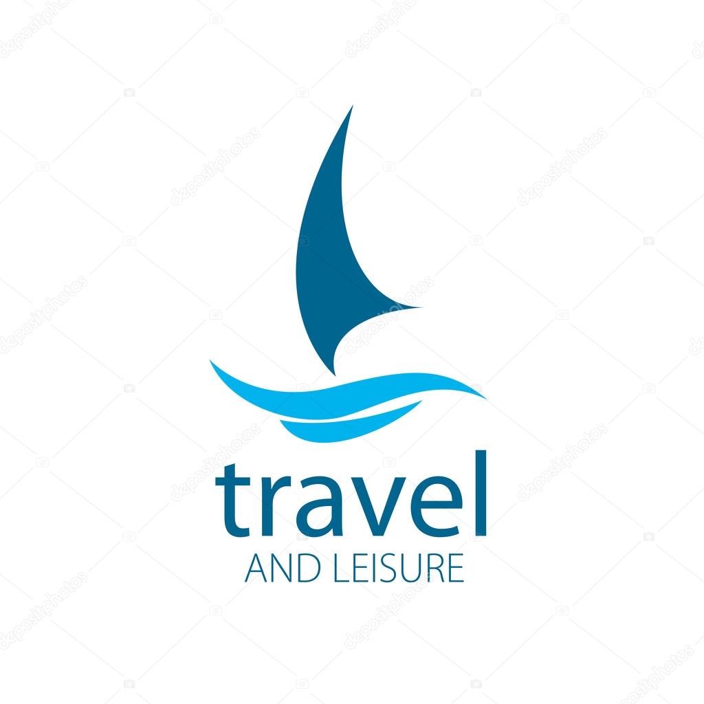 Template Vector Yacht logo. Illustration for travel and leisure