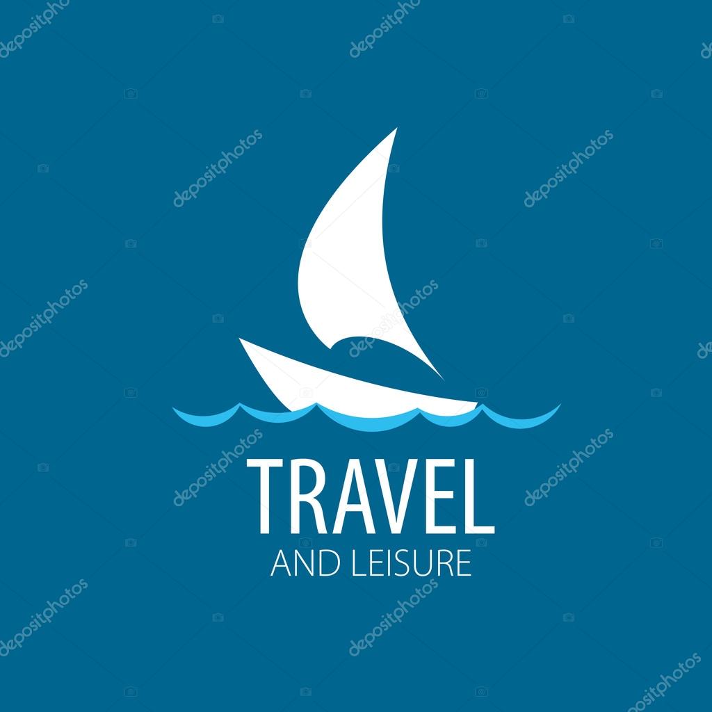Template Vector Yacht logo. Illustration for travel and leisure