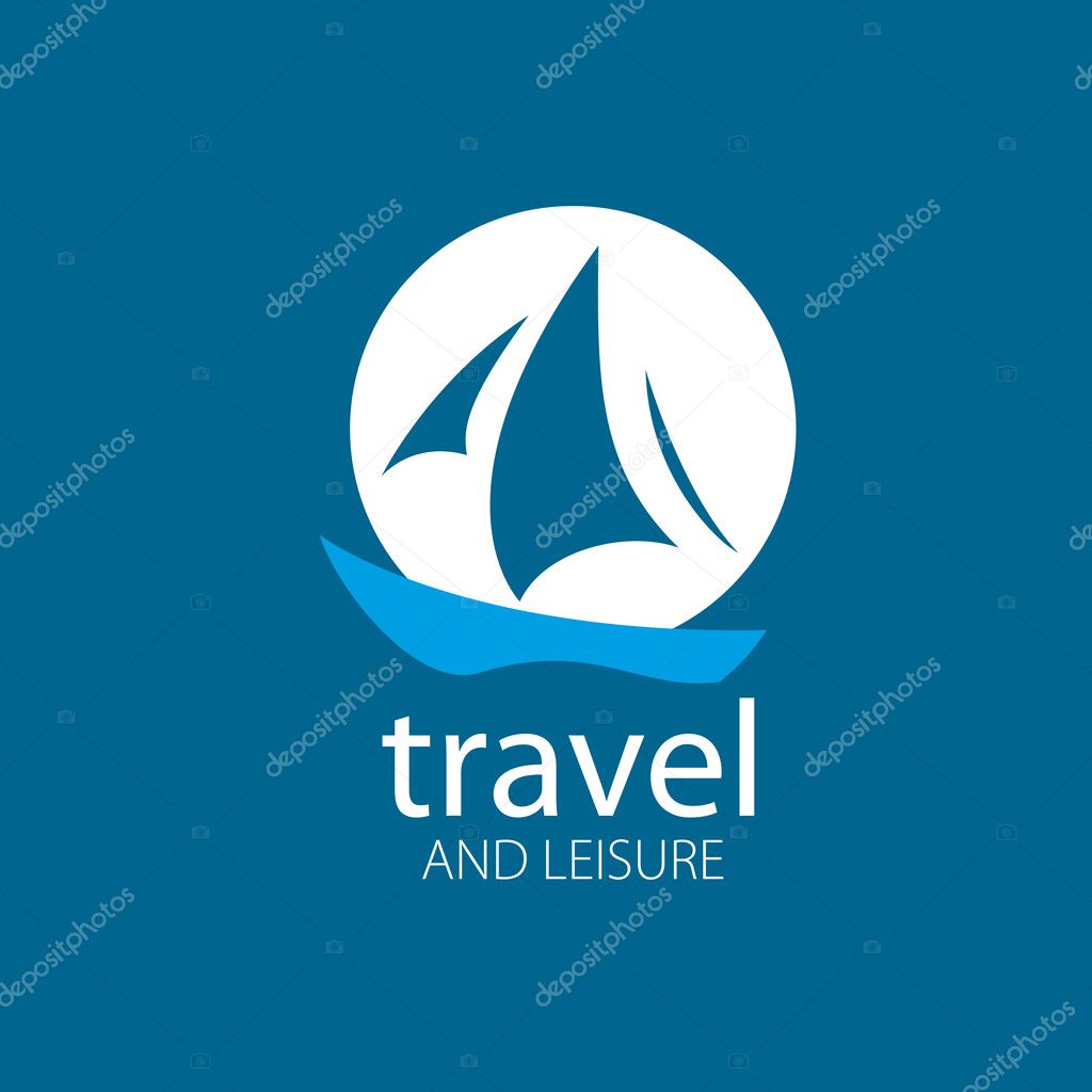 Template Vector Yacht logo. Illustration for travel and leisure