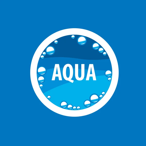 Vector logo agua — Archivo Imágenes Vectoriales