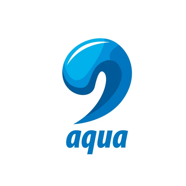 Vetor logotipo água — Vetor de Stock