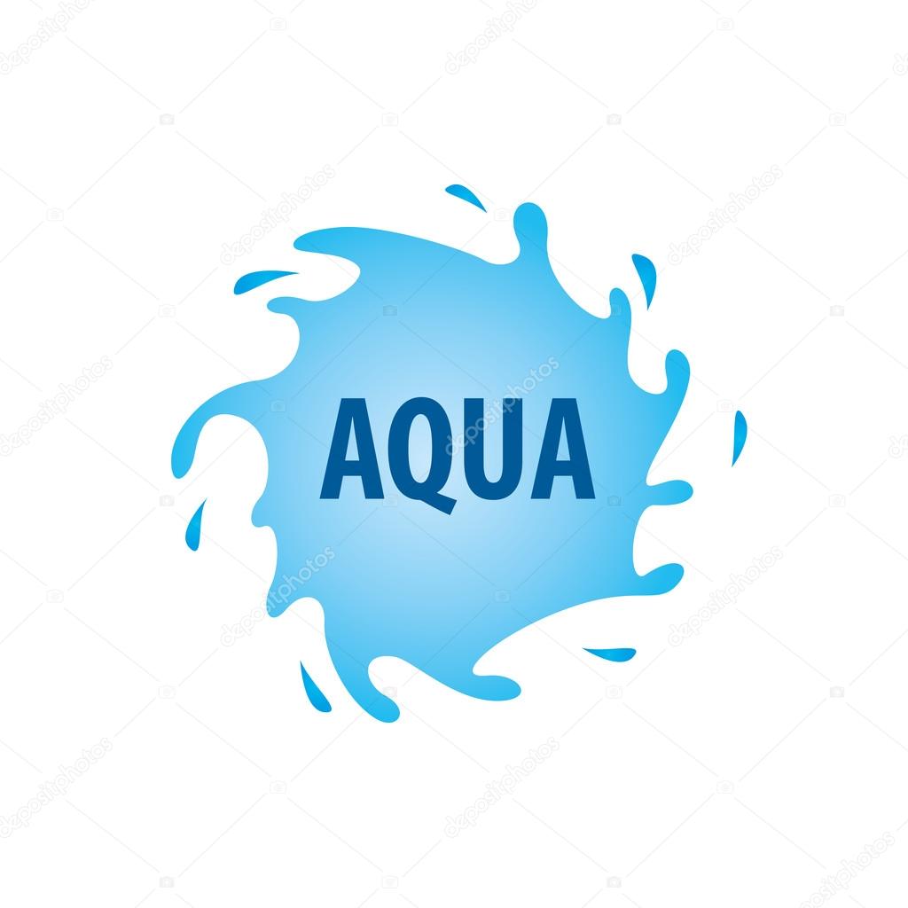 Abstract logo template for water. Vector illustration