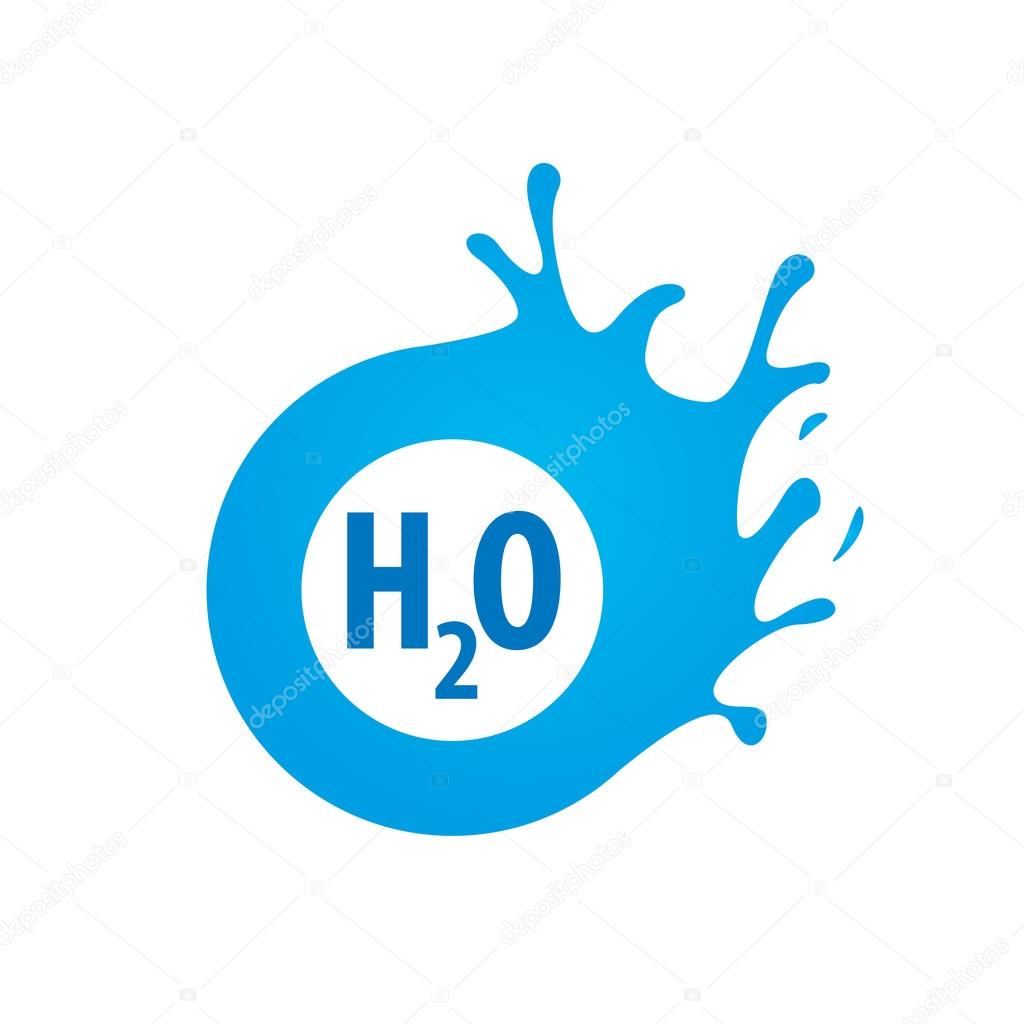 Abstract logo template for water. Vector illustration