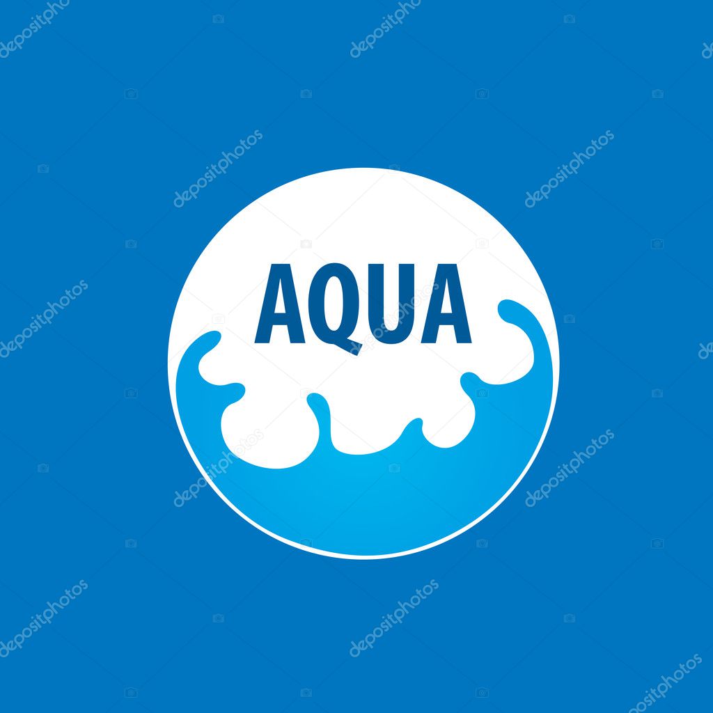 Abstract logo template for water. Vector illustration