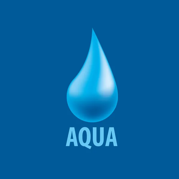 Vector logo agua — Vector de stock