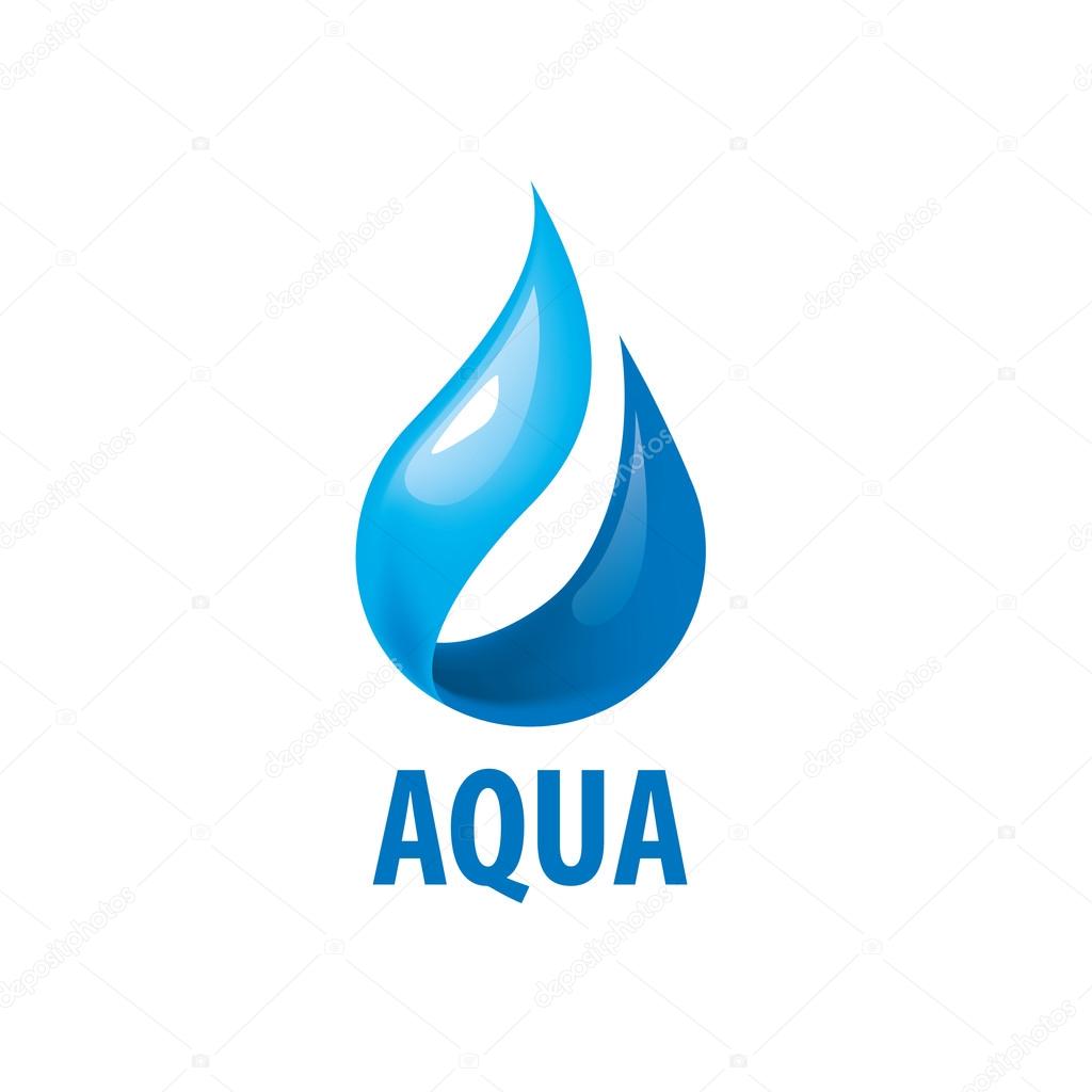 Abstract logo template for water. Vector illustration