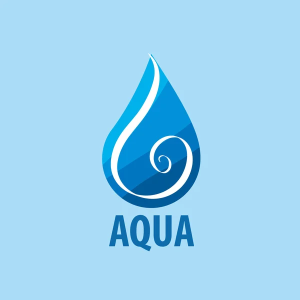 Vector logo agua — Vector de stock