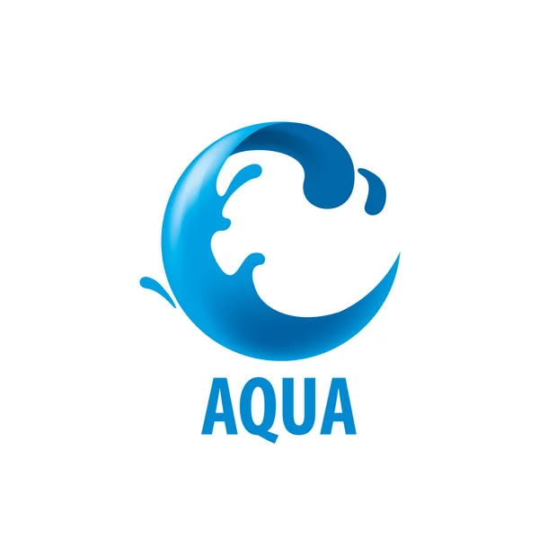 Vector logo agua — Vector de stock