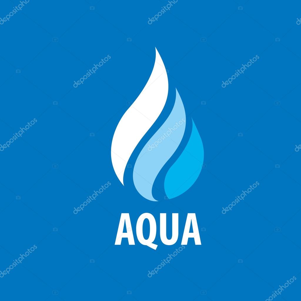 Abstract logo template for water. Vector illustration