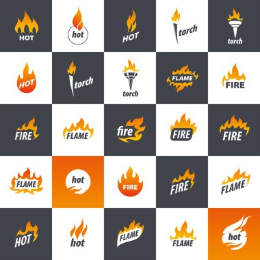 Yangın vektör logosu