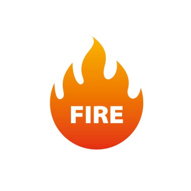 Yangın vektör logosu