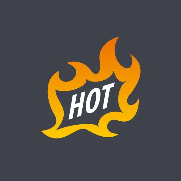 Oheň vektorové logo — Stockový vektor