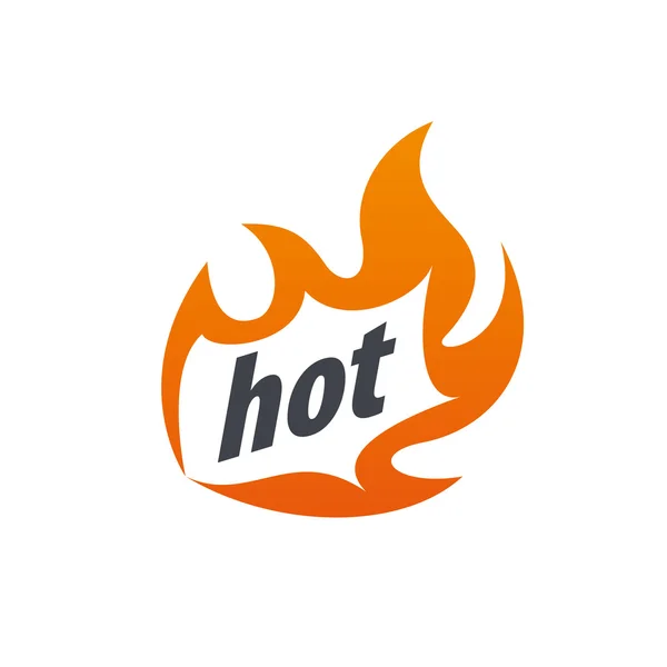 Oheň vektorové logo — Stockový vektor