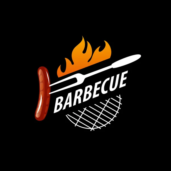 Barbecue logo de fête — Image vectorielle